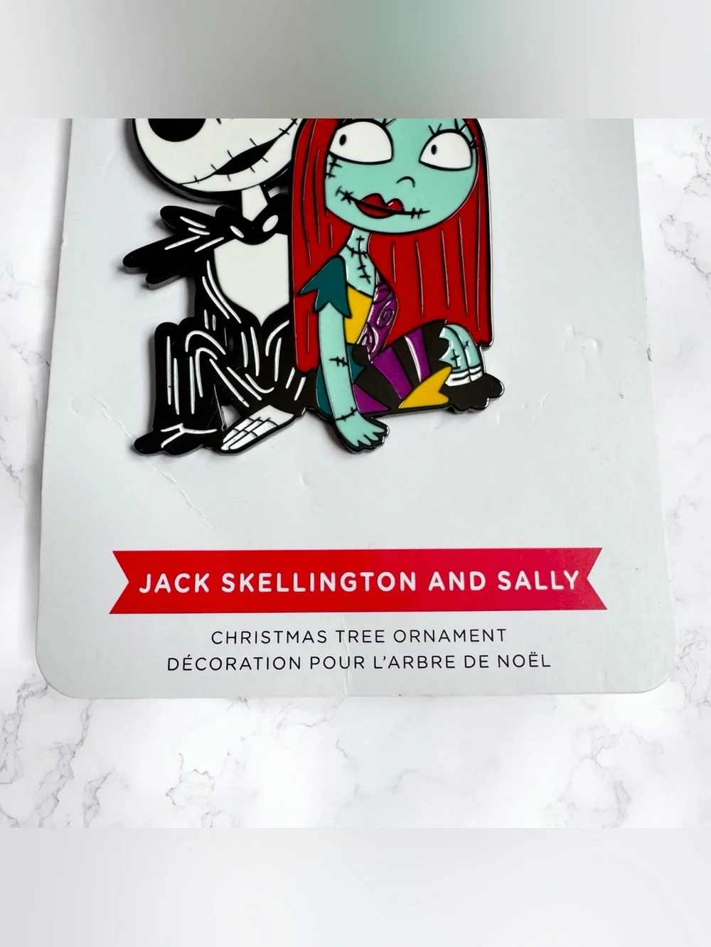 Hallmark Jack Skellington & Sally Nightmare Before Christmas Metal Ornament